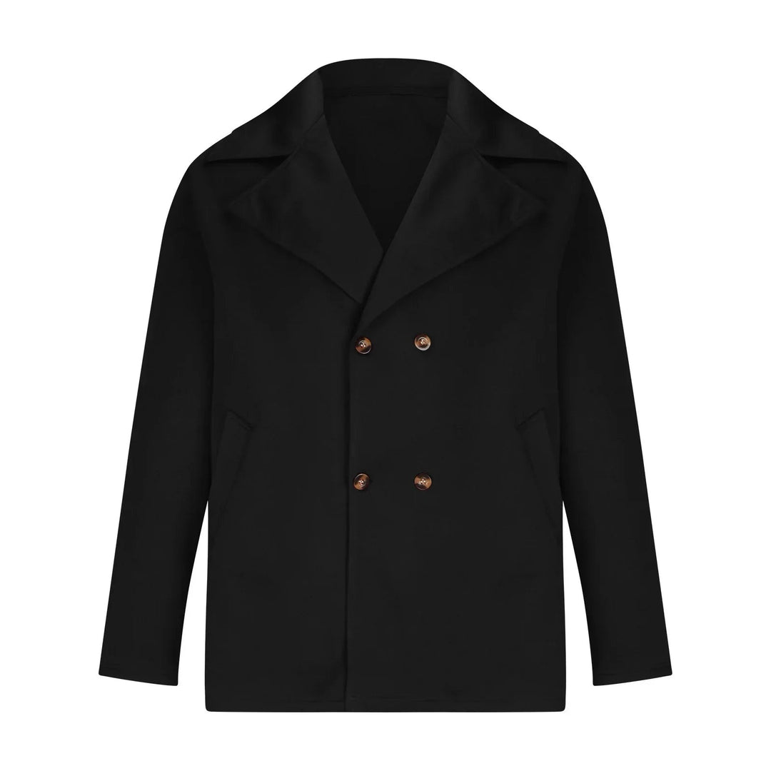 Étienne | Manteau en Laine Double Boutonnage Homme Caban Col Revers