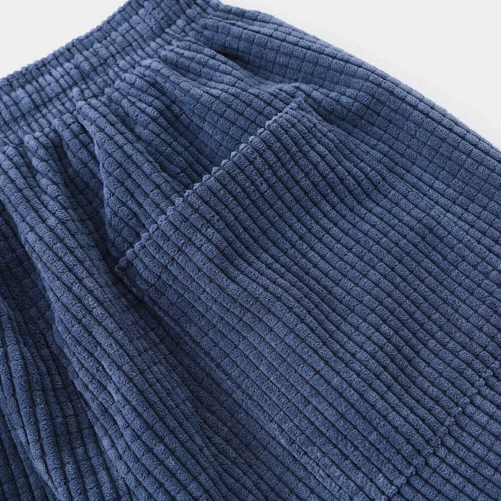 Étienne | Pantalon Velours Côtelé Homme Coupe Droite Taille Élastique