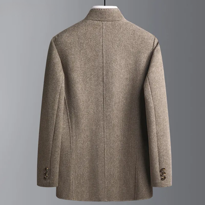 Étienne | Veste en Laine Homme Col Montant Boutons