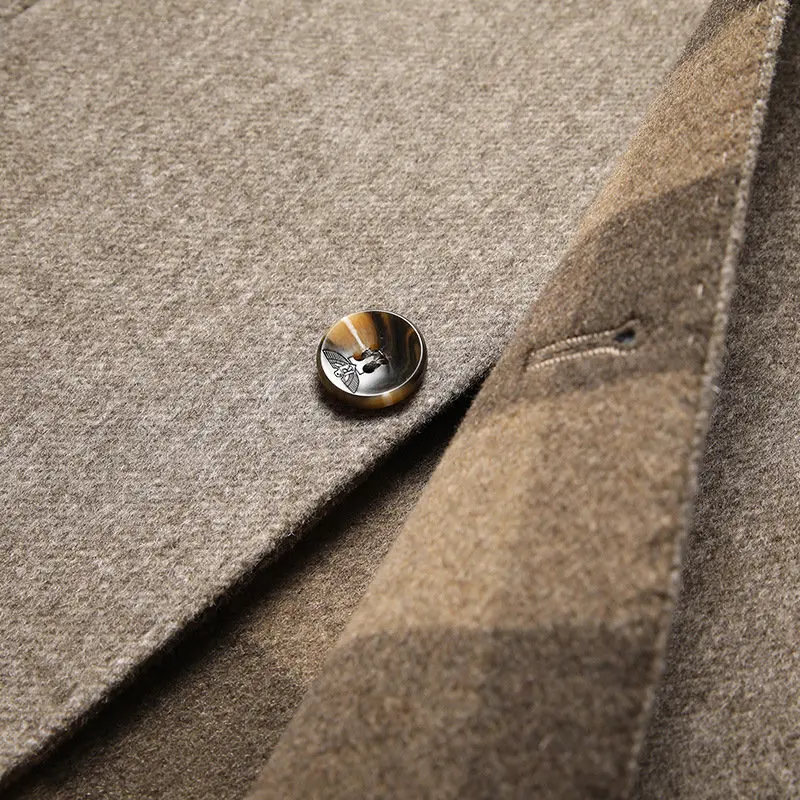Étienne | Veste en Laine Homme Col Montant Boutons