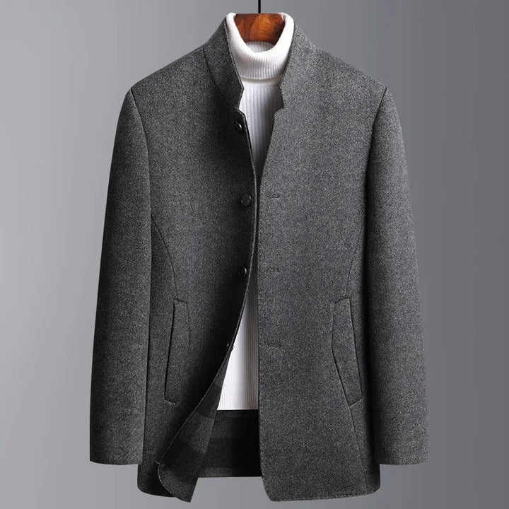 Étienne | Veste en Laine Homme Col Montant Boutons
