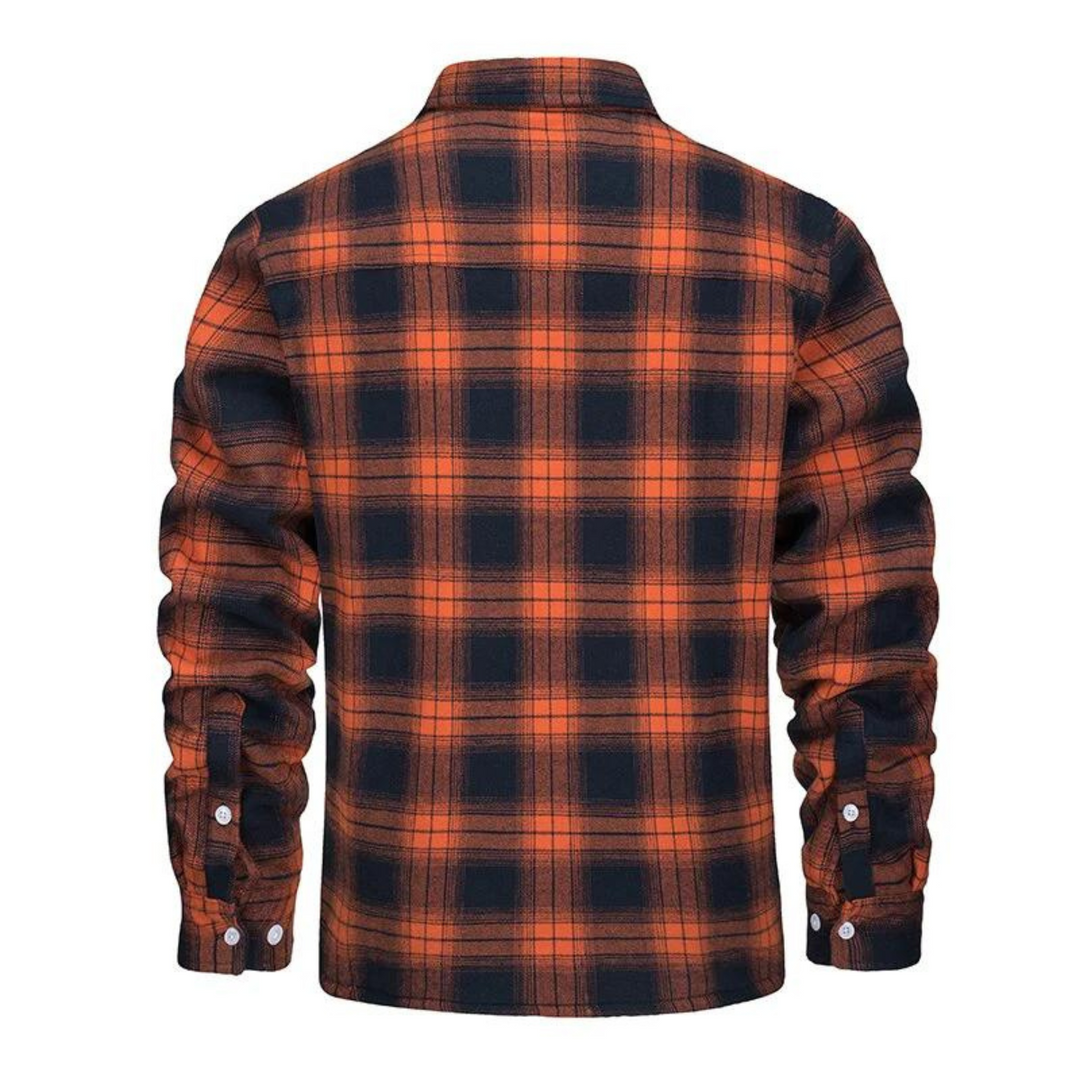 Étienne | Veste Sherpa Homme à Carreaux Doublure Intérieure
