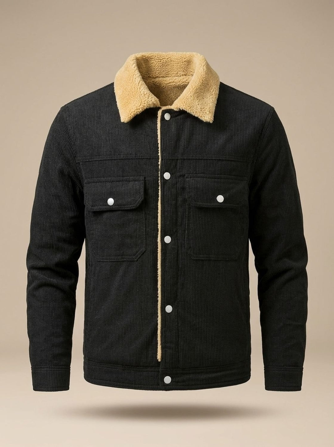 Étienne | Veste Velours Côtelé Homme Teddy Doublure Chaude