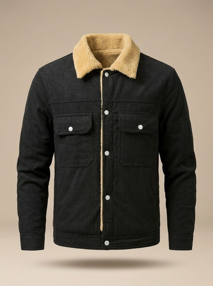 Étienne | Veste Velours Côtelé Homme Teddy Doublure Chaude