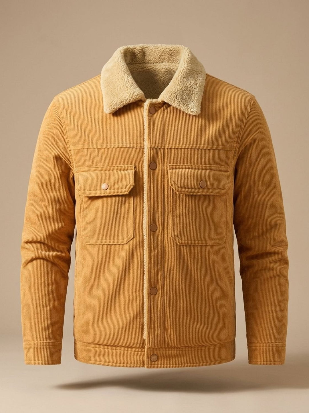 Étienne | Veste Velours Côtelé Homme Teddy Doublure Chaude