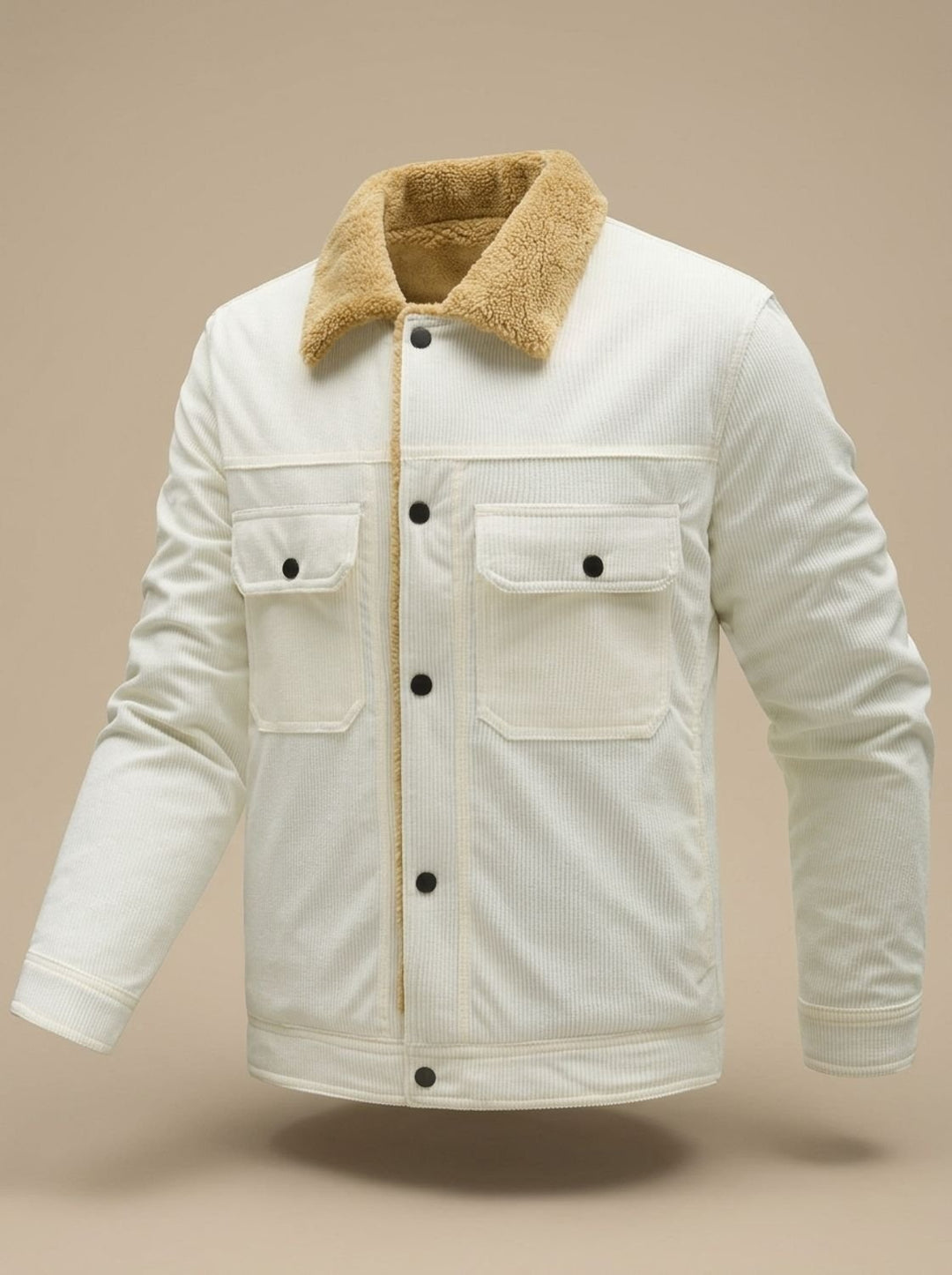 Étienne | Veste Velours Côtelé Homme Teddy Doublure Chaude