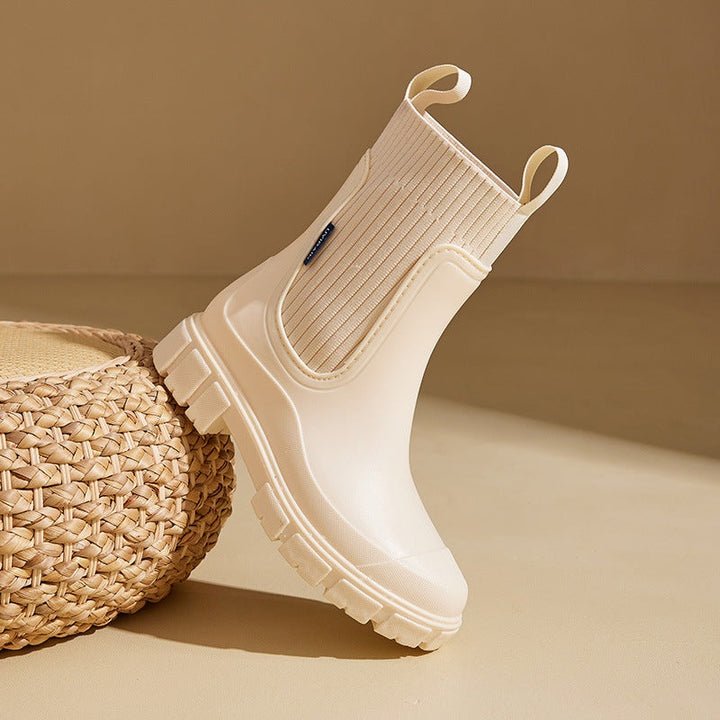 Florence | Botte de Pluie Chelsea Boots Femme Semelle Épaisse