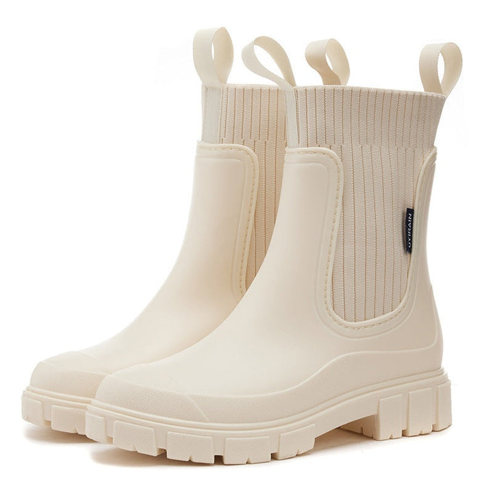 Florence | Botte de Pluie Chelsea Boots Femme Semelle Épaisse