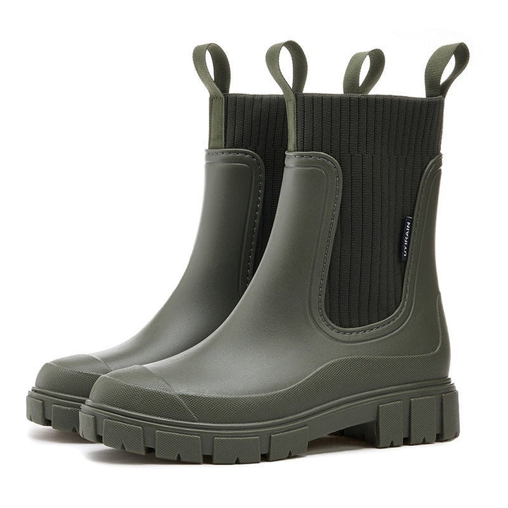 Florence | Botte de Pluie Chelsea Boots Femme Semelle Épaisse