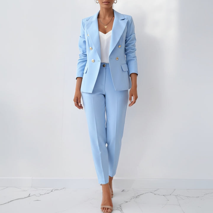 Florence | Ensemble Tailleur Veste Pantalon Femme Slim Fit Chic