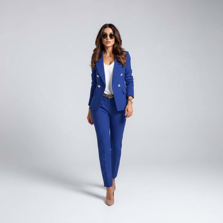 Florence | Ensemble Tailleur Veste Pantalon Femme Slim Fit Chic