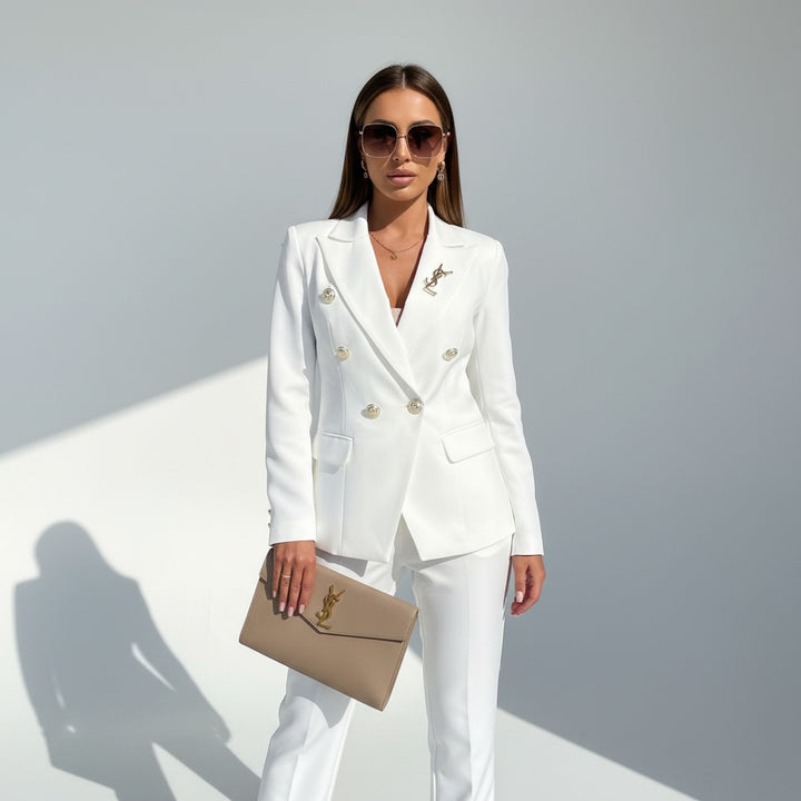 Florence | Ensemble Tailleur Veste Pantalon Femme Slim Fit Chic