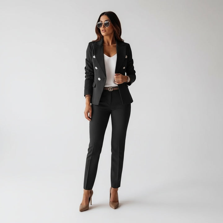 Florence | Ensemble Tailleur Veste Pantalon Femme Slim Fit Chic