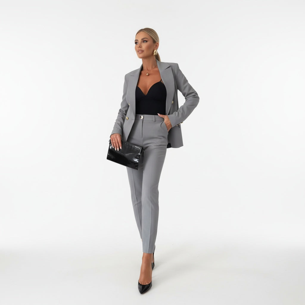 Florence | Ensemble Tailleur Veste Pantalon Femme Slim Fit Chic