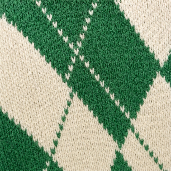 Florence | Poncho en Maille Femme à Capuche Motif Argyle