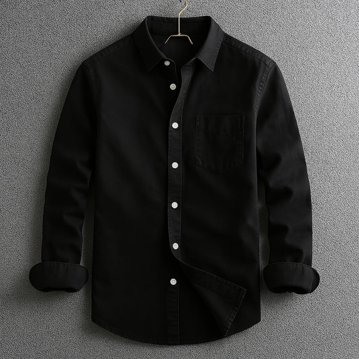 Gabriel | Chemise Oxford Homme Manche Longue Poche Poitrine