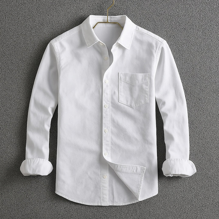 Gabriel | Chemise Oxford Homme Manche Longue Poche Poitrine