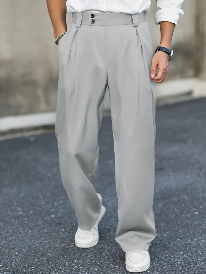 Gabriel | Pantalon Chino Homme à Plis Coupe Large