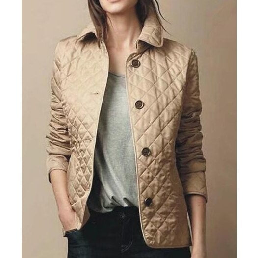 Gabrielle | Veste Matelassée Femme Automne Boutons
