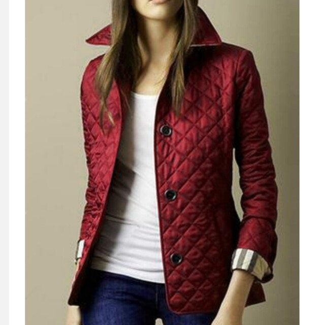 Gabrielle | Veste Matelassée Femme Automne Boutons