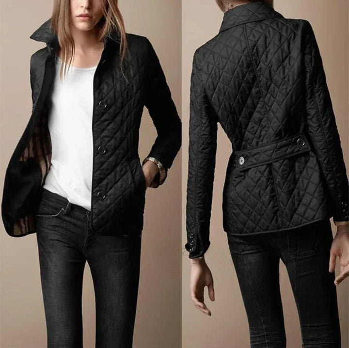 Gabrielle | Veste Matelassée Femme Automne Boutons