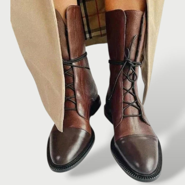 Garance | Bottines Cuir Femme Lacets à Bout Renforcé
