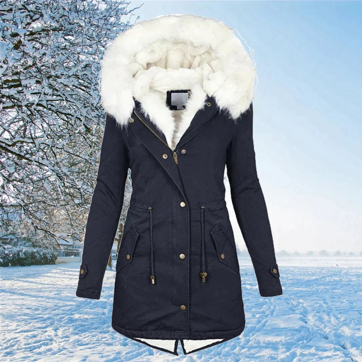 Garance | Parka Longue à Capuche Femme Fourrure