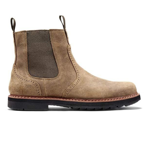 Hugo | Bottines Chelsea Homme Cuir Retourné Semelle Crantée