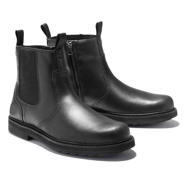 Hugo | Bottines Chelsea Homme Cuir Retourné Semelle Crantée