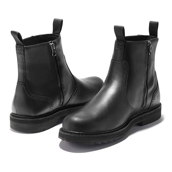 Hugo | Bottines Chelsea Homme Cuir Retourné Semelle Crantée