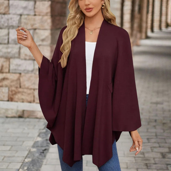 Inès | Poncho Cape Femme Nœud Avant Chic