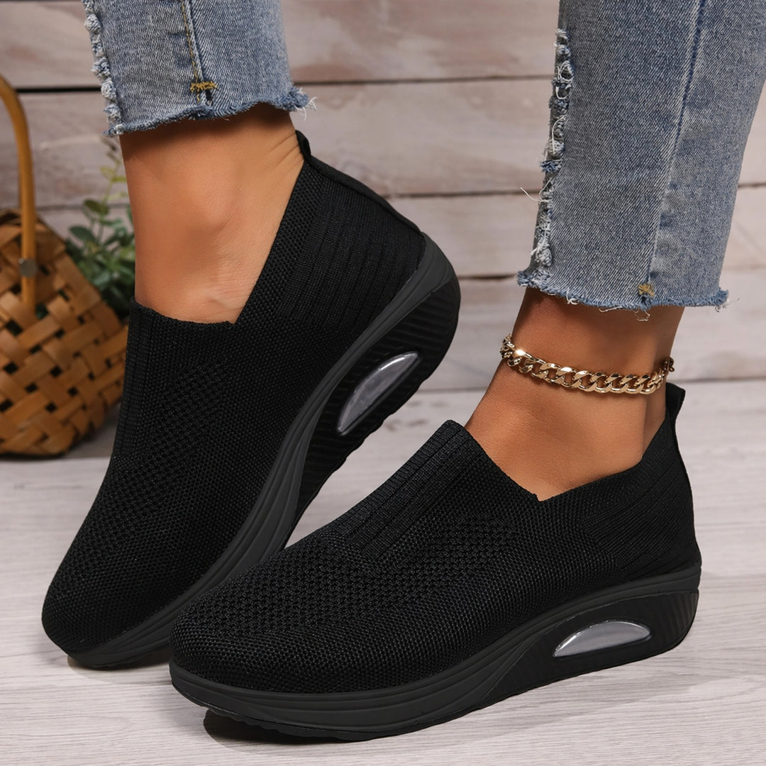 Jade | Mocassin Plateforme Femme Slip-On Semelle Amortissante