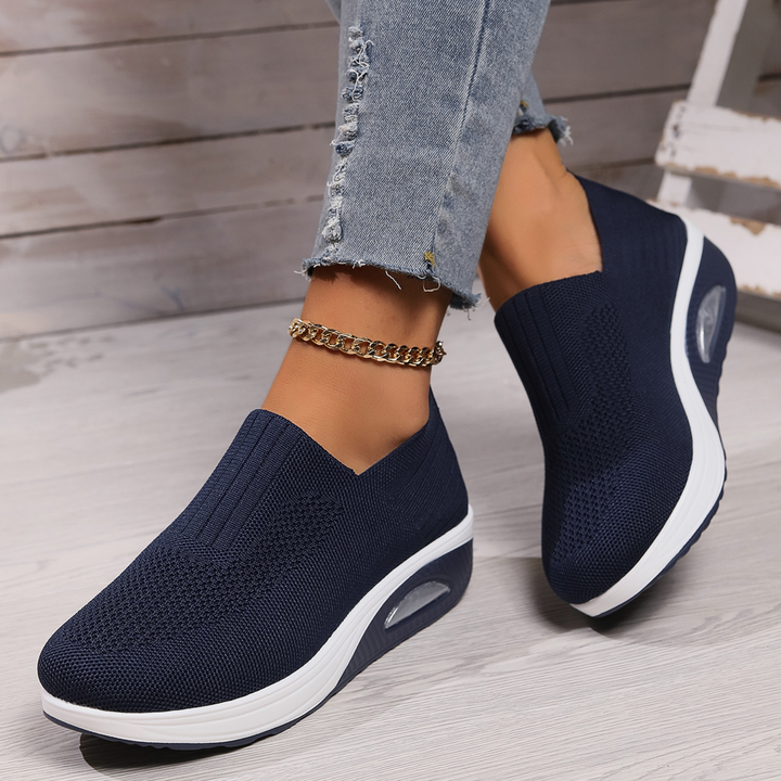 Jade | Mocassin Plateforme Femme Slip-On Semelle Amortissante