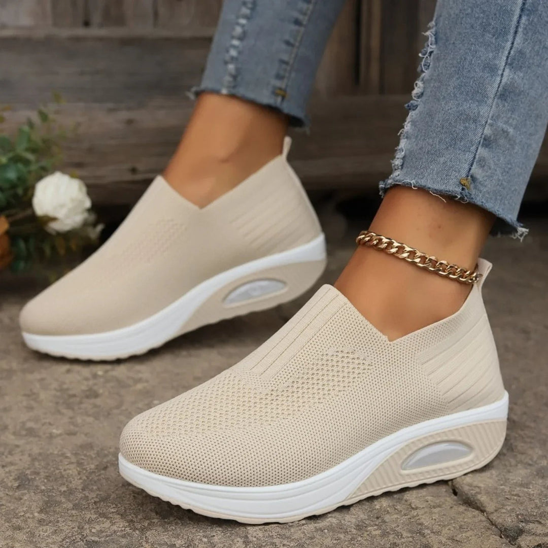 Jade | Mocassin Plateforme Femme Slip-On Semelle Amortissante