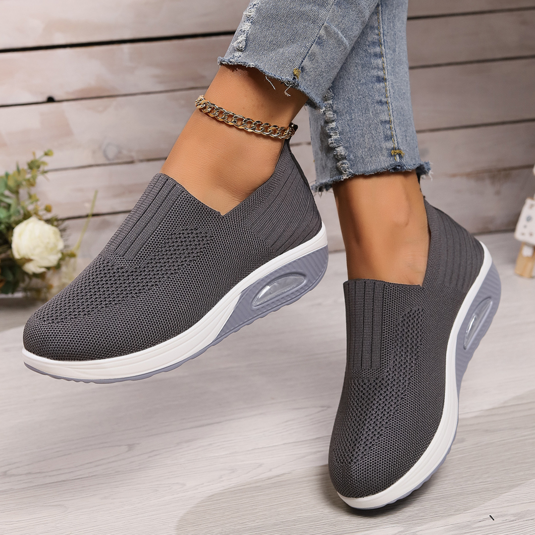 Jade | Mocassin Plateforme Femme Slip-On Semelle Amortissante