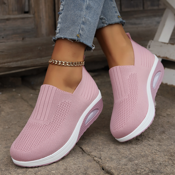 Jade | Mocassin Plateforme Femme Slip-On Semelle Amortissante