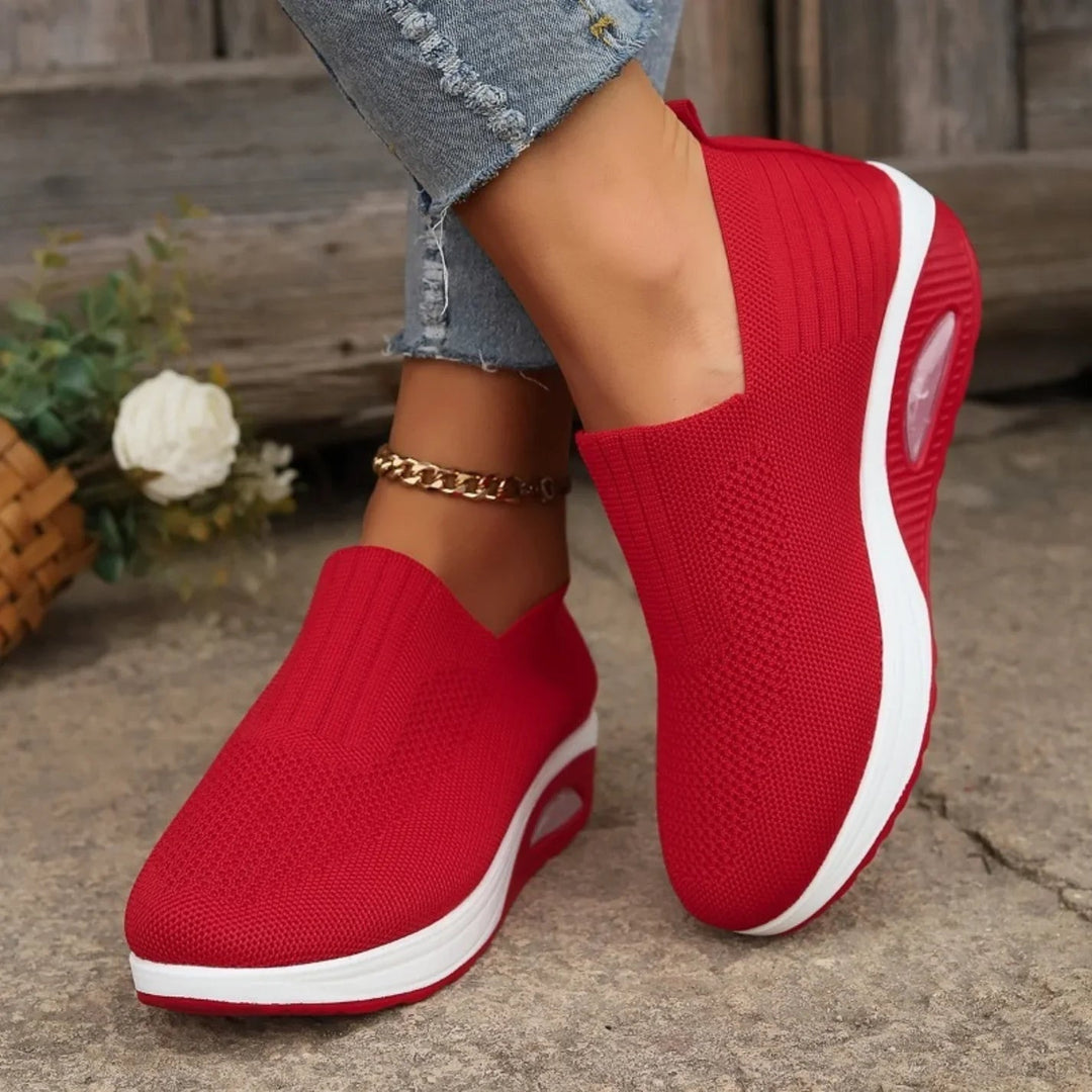 Jade | Mocassin Plateforme Femme Slip-On Semelle Amortissante