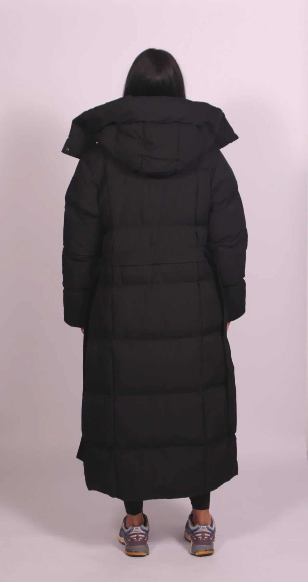 Joséphine | Doudoune Longue Femme à Capuche Ceinturée Hiver
