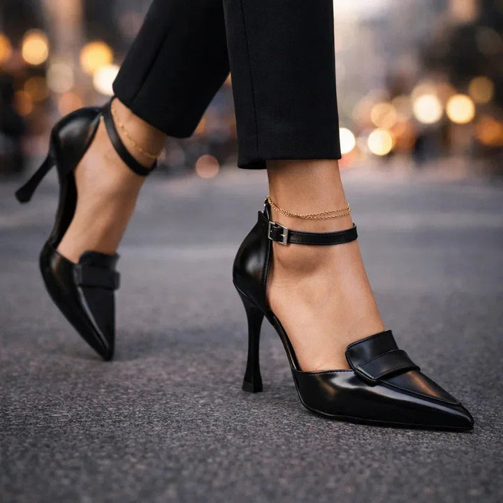 Joséphine | Escarpins Talon Aiguille Femme Bout Pointu Bride Cheville