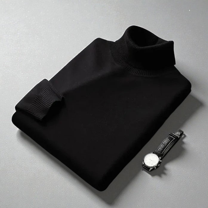 Julien | Pull Cachemire Col Roulé Homme Manches Longues