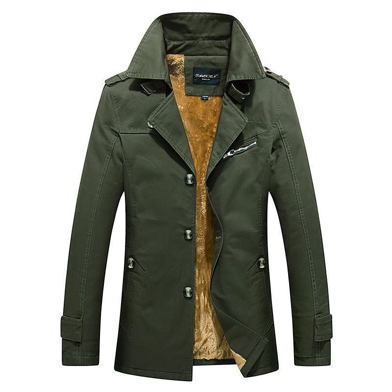 Julien | Trench Homme Doublure Sherpa Coupe Moderne