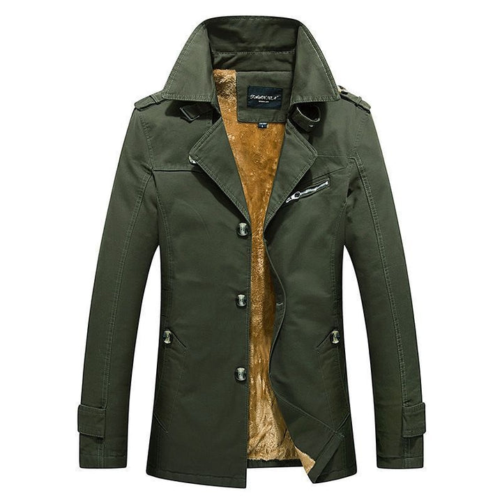 Julien | Trench Homme Doublure Sherpa Coupe Moderne
