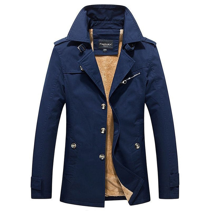 Julien | Trench Homme Doublure Sherpa Coupe Moderne
