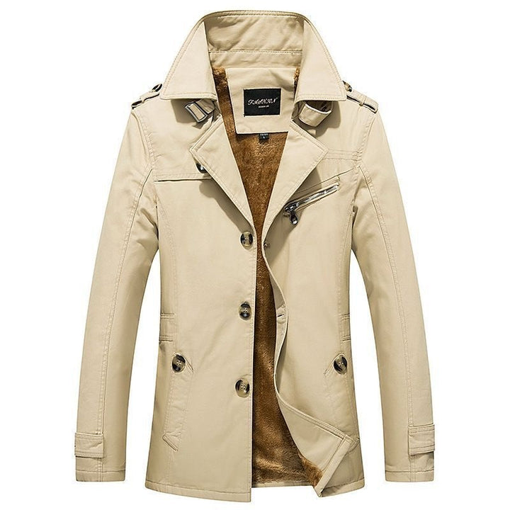 Julien | Trench Homme Doublure Sherpa Coupe Moderne