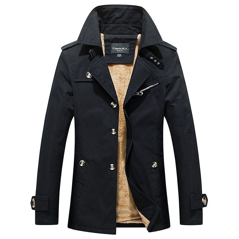 Julien | Trench Homme Doublure Sherpa Coupe Moderne
