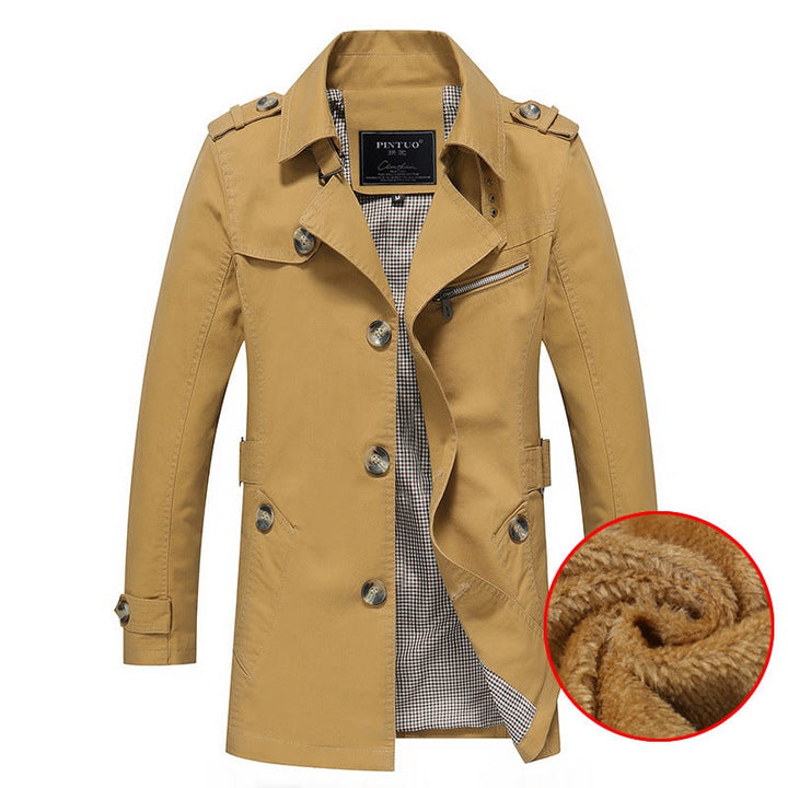 Julien | Trench Homme Doublure Sherpa Coupe Moderne