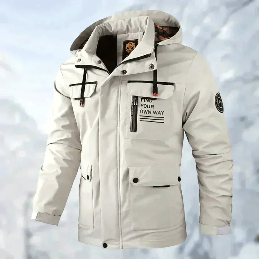 Julien | Veste Imperméable Homme Parka Multipoches Capuche