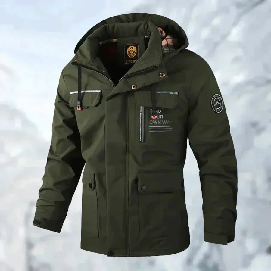Julien | Veste Imperméable Homme Parka Multipoches Capuche