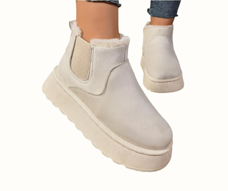 Léa | Bottines Femme Compensées Fourrées Plateforme