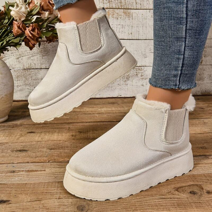 Léa | Bottines Femme Compensées Fourrées Plateforme
